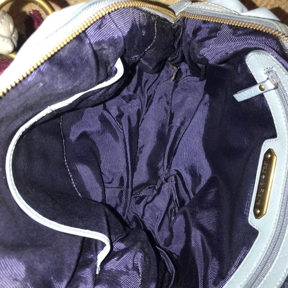 Isabella Fiore Serina Mosaic Moroccan Blue Bohemian Embroidered Satchel Hobo Bag - Picture 11 of 15